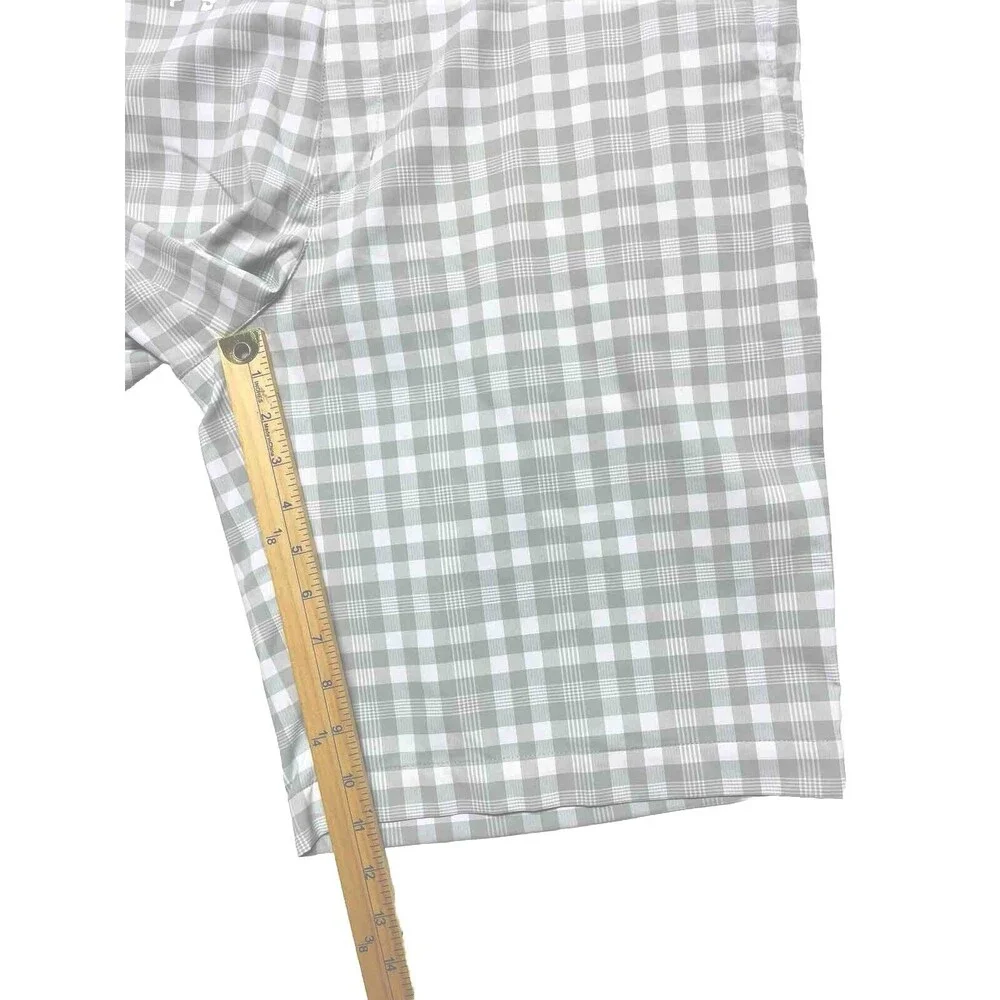 Nike Golf Shorts Dri-Fit Performance Plaid Flat Athletic Men’s Size 35